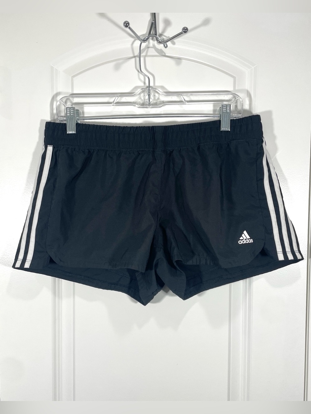 Adidas Aeroready Black 3-Stripe Running Shorts